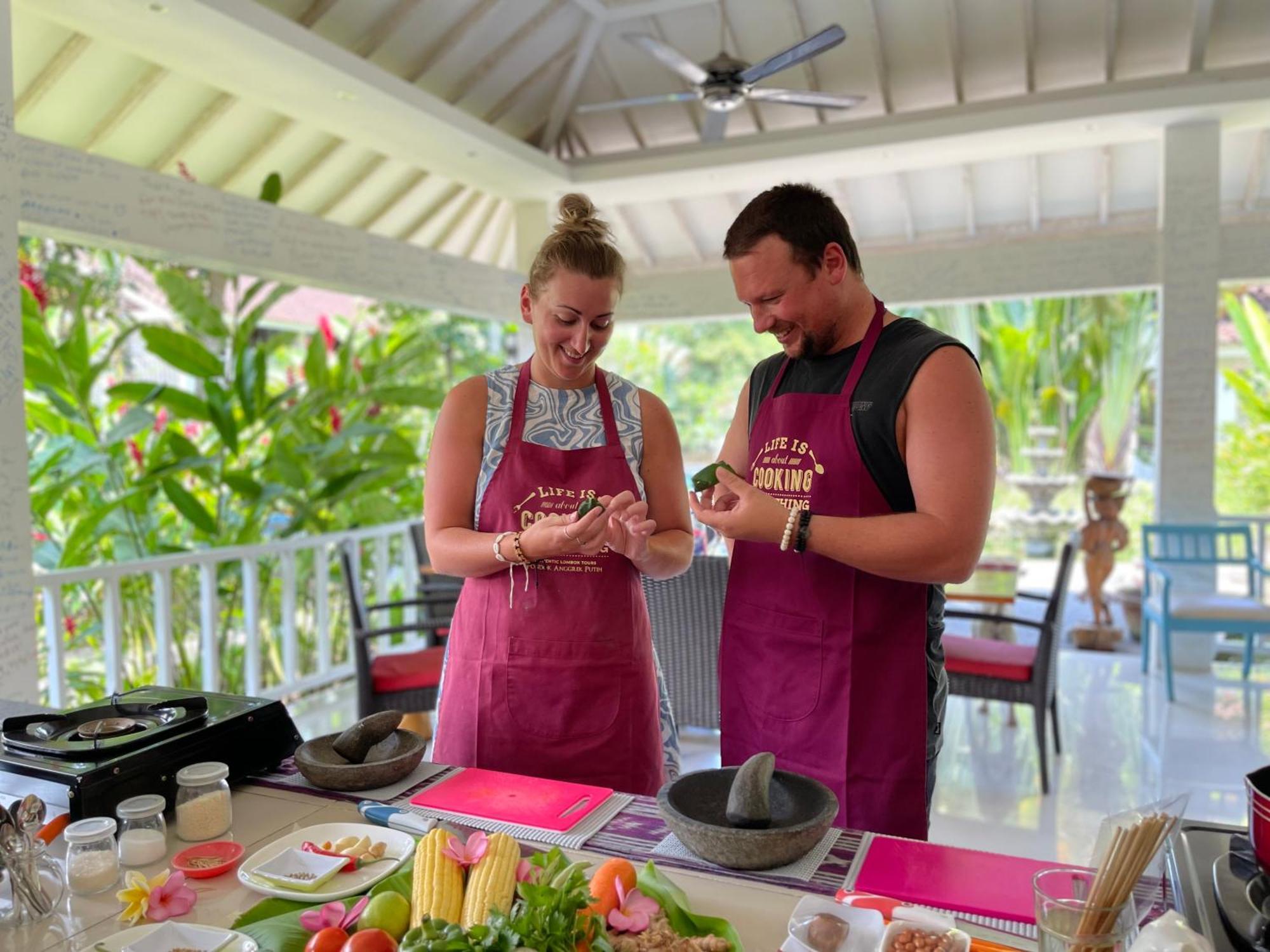 Anggrek Putih Lombok Cooking Class And Homestay Senggigi Exterior photo